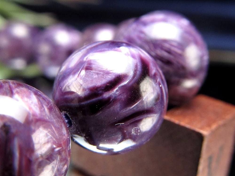 チャロアイト チャロ石 ブレスレット Charoite ロシア産