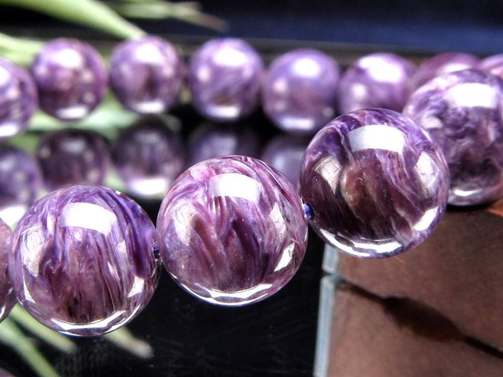 チャロアイト チャロ石 ブレスレット Charoite ロシア産