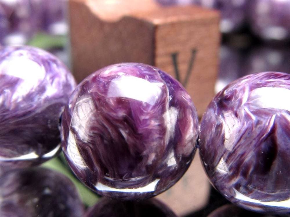 チャロアイト チャロ石 ブレスレット Charoite ロシア産