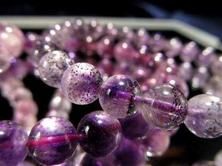 アメジストエレスチャル ブレスレット エレスチャル 紫水晶 スーパーセブン