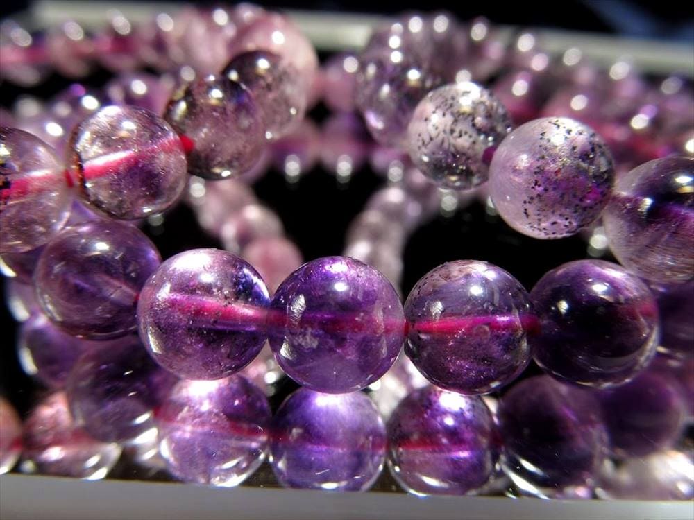 アメジストエレスチャル ブレスレット エレスチャル 紫水晶 スーパーセブン