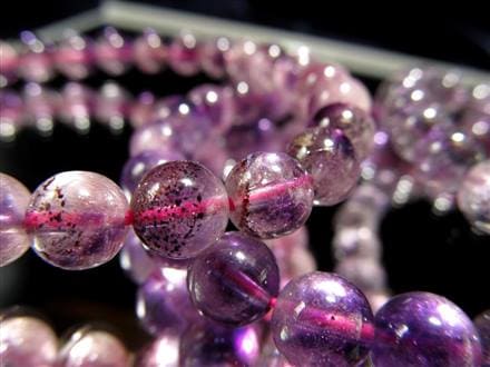 アメジストエレスチャル ブレスレット エレスチャル 紫水晶 スーパーセブン