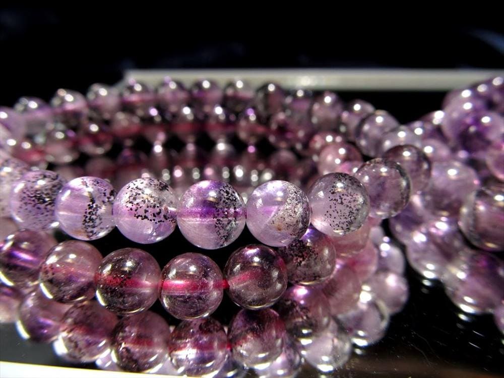 アメジストエレスチャル ブレスレット エレスチャル 紫水晶 スーパーセブン