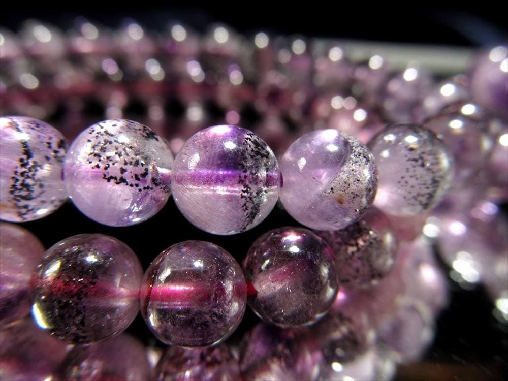 アメジストエレスチャル ブレスレット エレスチャル 紫水晶 スーパーセブン