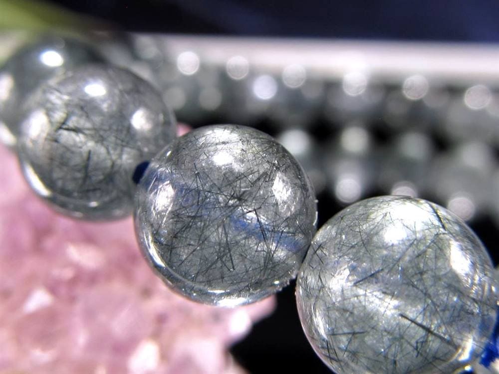 藍ルチル ラビットヘア アクチノライト ブルールチル アクチノライトインクォーツ