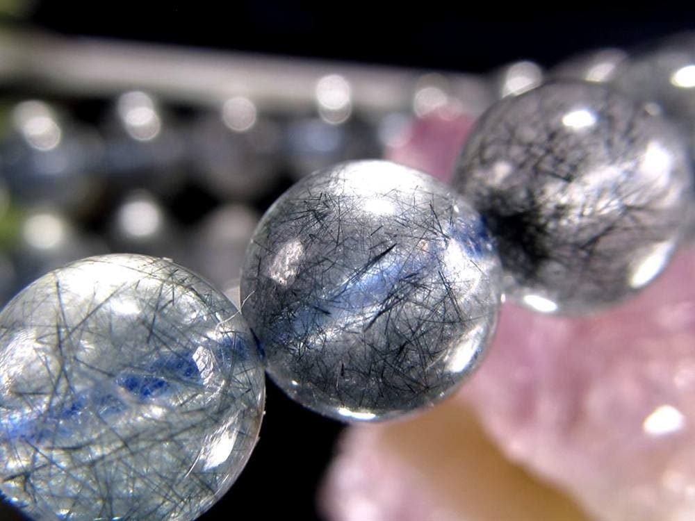 藍ルチル ラビットヘア アクチノライト ブルールチル アクチノライトインクォーツ