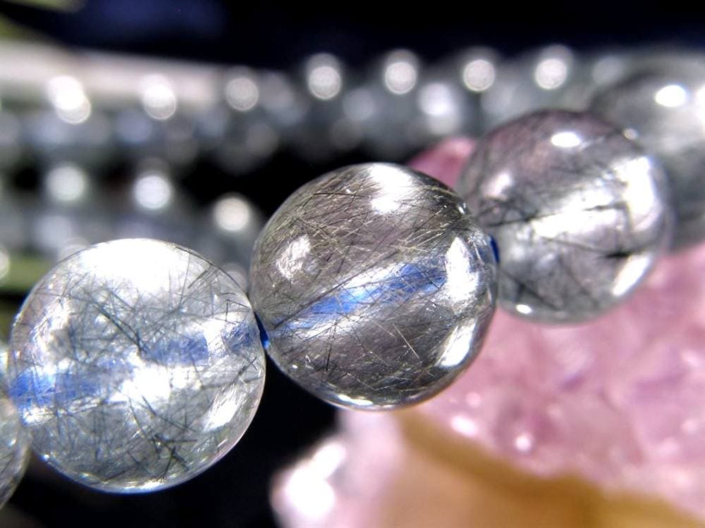 藍ルチル ラビットヘア アクチノライト ブルールチル アクチノライトインクォーツ