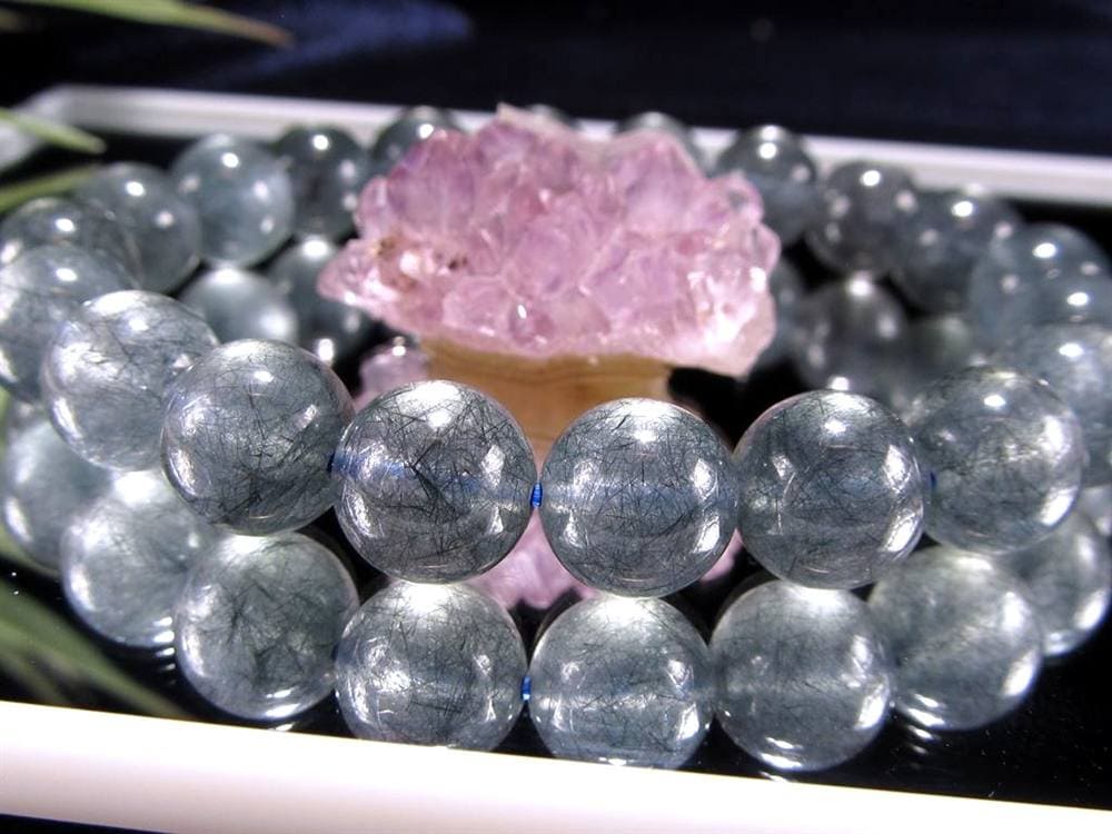 藍ルチル ラビットヘア アクチノライト ブルールチル アクチノライトインクォーツ