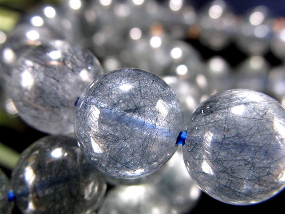 藍ルチル ラビットヘア アクチノライト ブルールチル アクチノライトインクォーツ