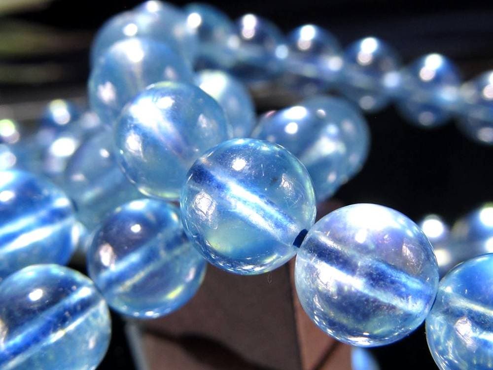 アクアマリン ブレスレット サンタマリア ベリル 藍玉