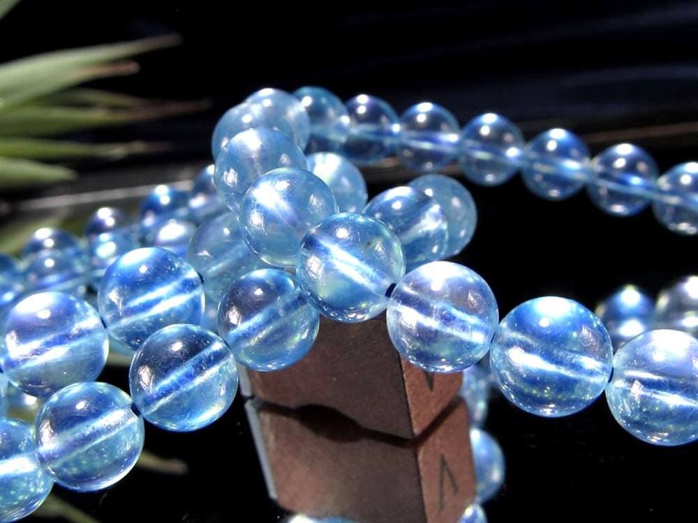 アクアマリン ブレスレット サンタマリア ベリル 藍玉