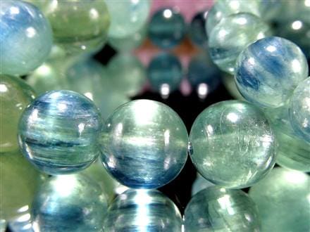 グリーンカイヤナイト 藍晶石 ブレスレット カイヤナイト