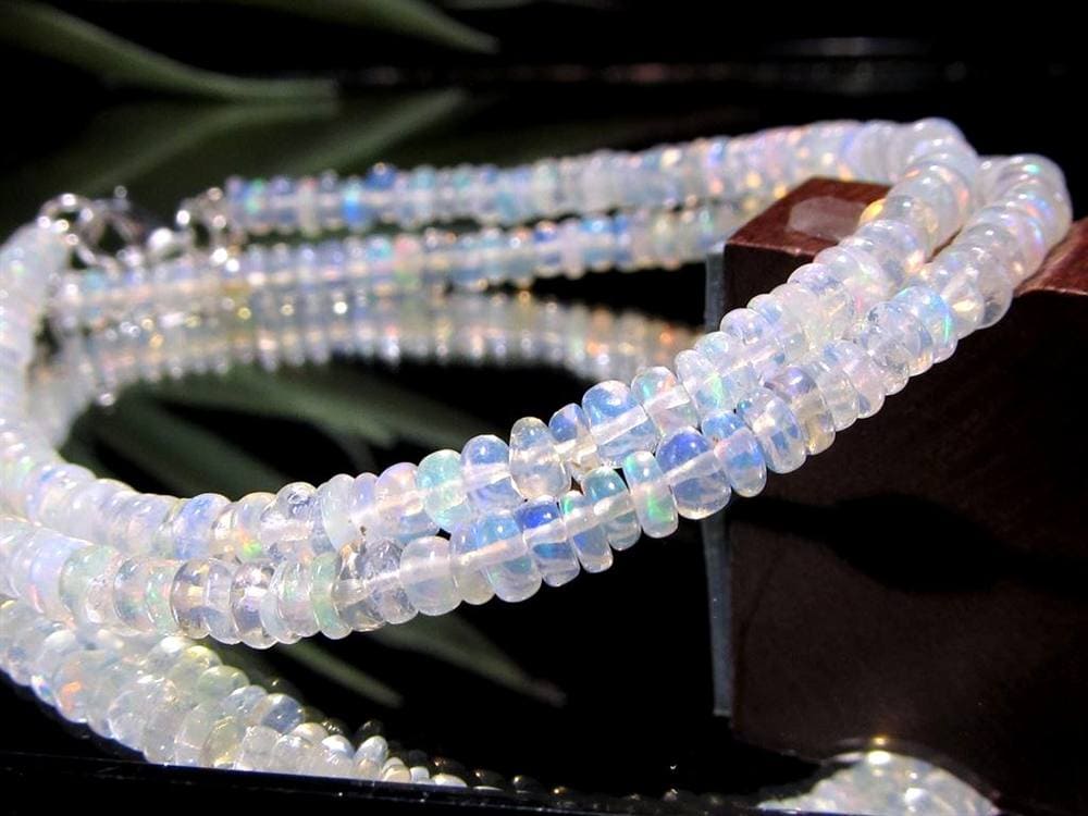 プレシャス オパール 蛋白石 ボタンブレスレット Silver925