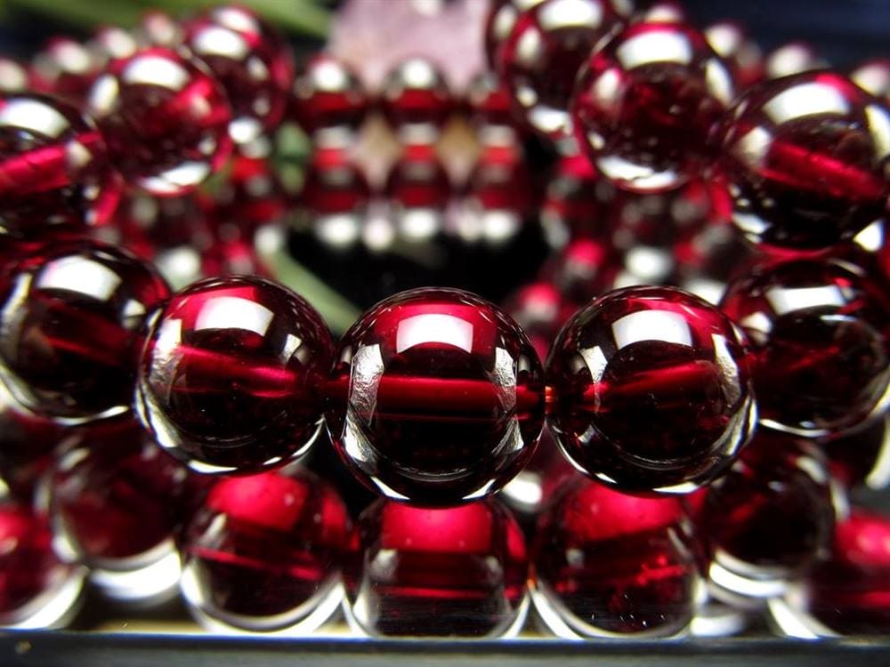 ガーネット アルマンダイン 柘榴石 ブレスレット garnet