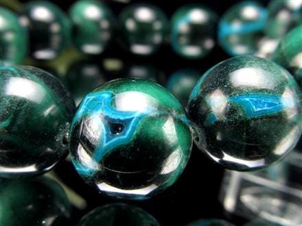 クリソコラ マラカイト ブレスレット 珪孔雀石 クリソコラマラカイト