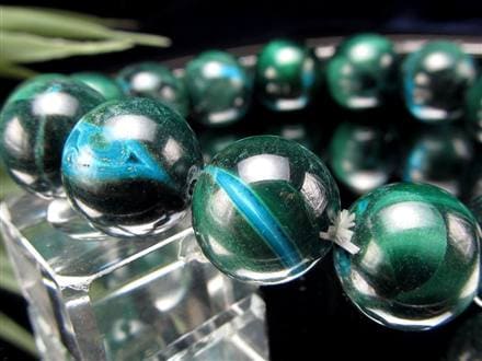 クリソコラ マラカイト ブレスレット 珪孔雀石 クリソコラマラカイト