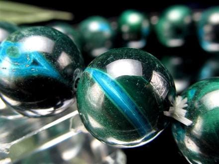 クリソコラ マラカイト ブレスレット 珪孔雀石 クリソコラマラカイト