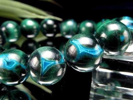 クリソコラ マラカイト ブレスレット 珪孔雀石 クリソコラマラカイト