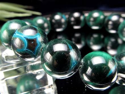 クリソコラ マラカイト ブレスレット 珪孔雀石 クリソコラマラカイト