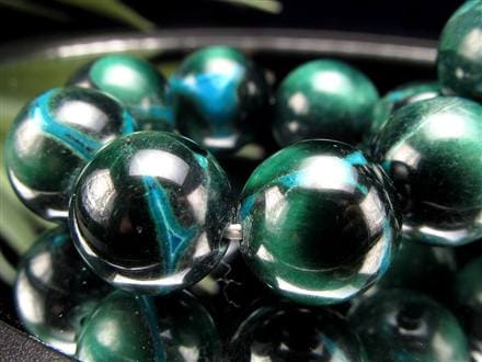 クリソコラ マラカイト ブレスレット 珪孔雀石 クリソコラマラカイト