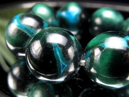 クリソコラ マラカイト ブレスレット 珪孔雀石 クリソコラマラカイト