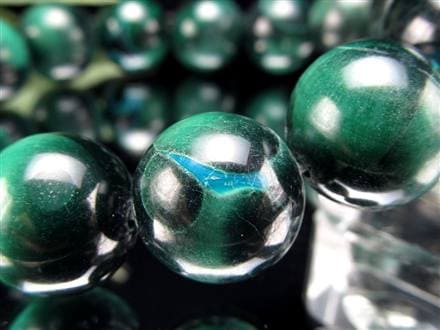 クリソコラ マラカイト ブレスレット 珪孔雀石 クリソコラマラカイト