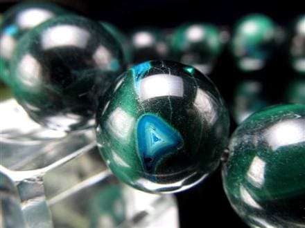 クリソコラ マラカイト ブレスレット 珪孔雀石 クリソコラマラカイト