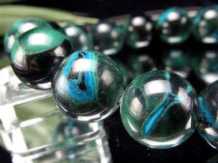 クリソコラ マラカイト ブレスレット 珪孔雀石 クリソコラマラカイト