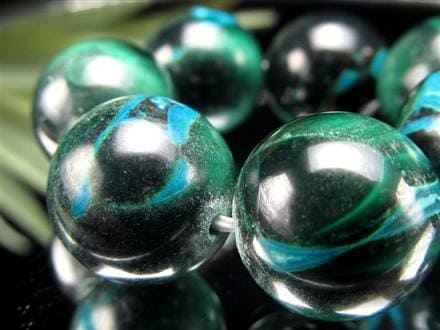 クリソコラ マラカイト ブレスレット 珪孔雀石 クリソコラマラカイト