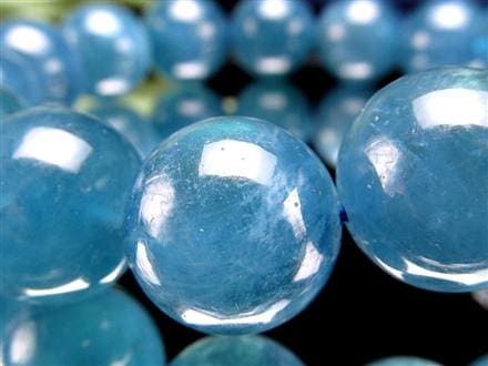 アクアマリン ブレスレット サンタマリア ベリル 藍玉