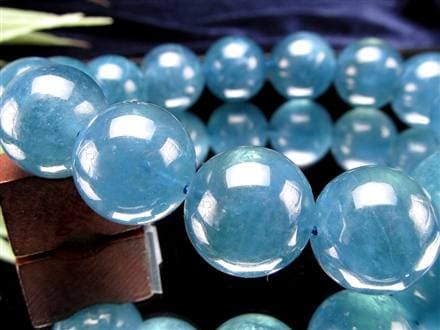 アクアマリン ブレスレット サンタマリア ベリル 藍玉