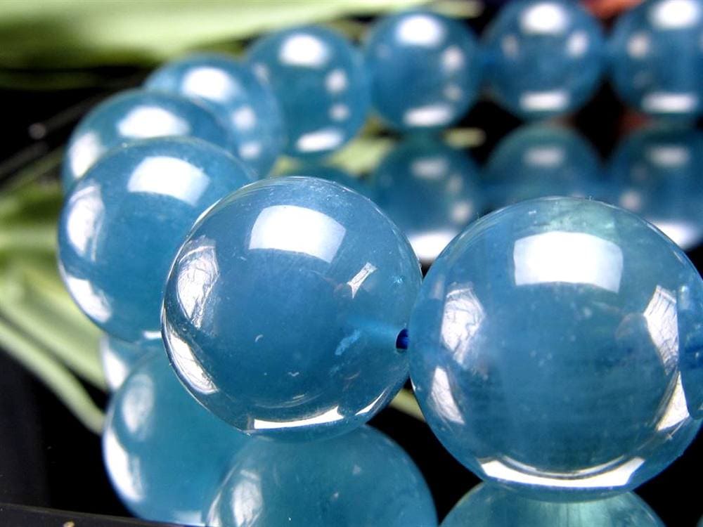 アクアマリン ブレスレット サンタマリア ベリル 藍玉