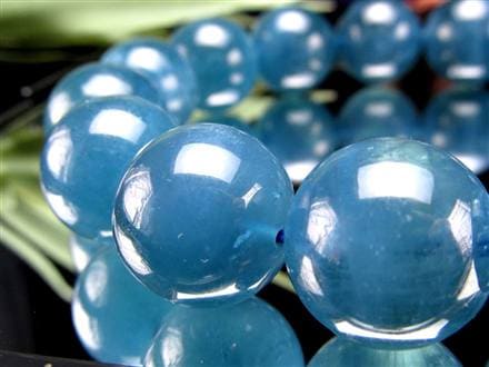 アクアマリン ブレスレット サンタマリア ベリル 藍玉