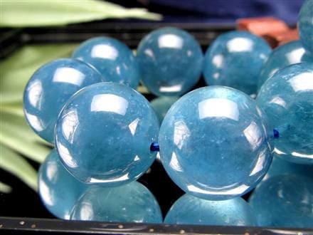 アクアマリン ブレスレット サンタマリア ベリル 藍玉