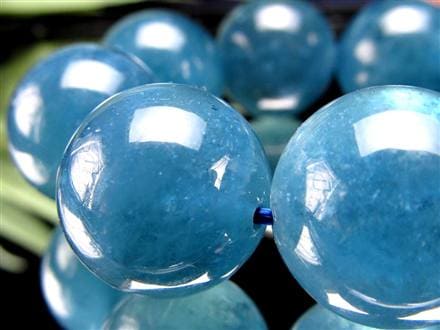 アクアマリン ブレスレット サンタマリア ベリル 藍玉