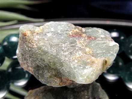 グランディディエライト ブレスレット ディープ ブルーグリーン マダガスカル産