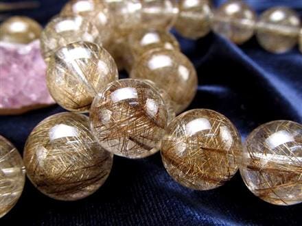 シルバールチル ルチルクォーツ ブレスレット シルバールチルクォーツ 二酸化チタン 仕事運