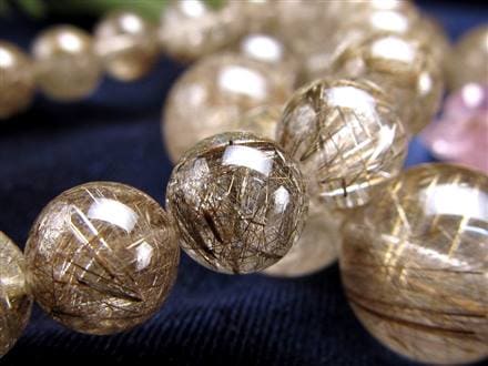 シルバールチル ルチルクォーツ ブレスレット シルバールチルクォーツ 二酸化チタン 仕事運