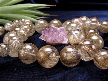 シルバールチル ルチルクォーツ ブレスレット シルバールチルクォーツ 二酸化チタン 仕事運