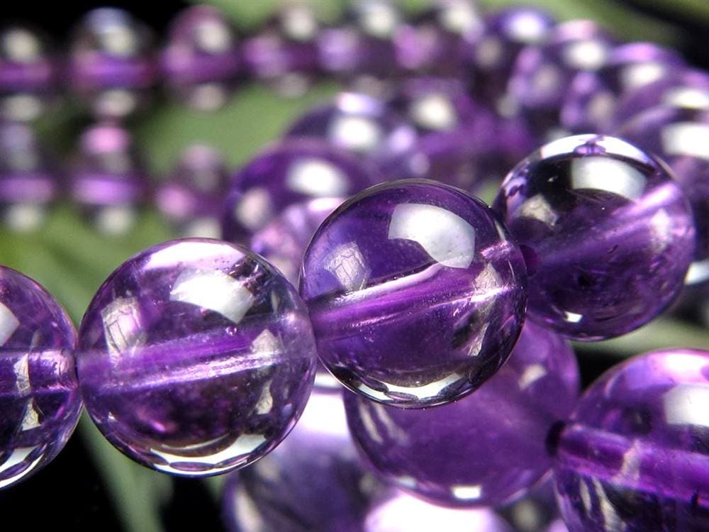 アメジスト 紫水晶 ブレスレット ウルグアイ 誕生石