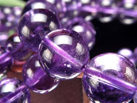 アメジスト 紫水晶 ブレスレット ウルグアイ 誕生石