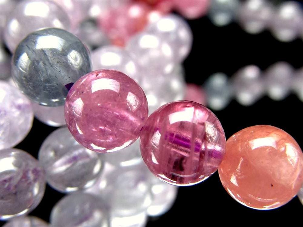 カラースピネル MIXスピネル 尖晶石 ブレスレット 8月の誕生石