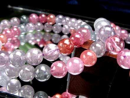 カラースピネル MIXスピネル 尖晶石 ブレスレット 8月の誕生石