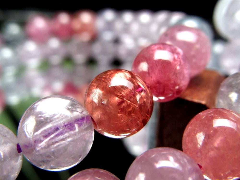 カラースピネル MIXスピネル 尖晶石 ブレスレット 8月の誕生石