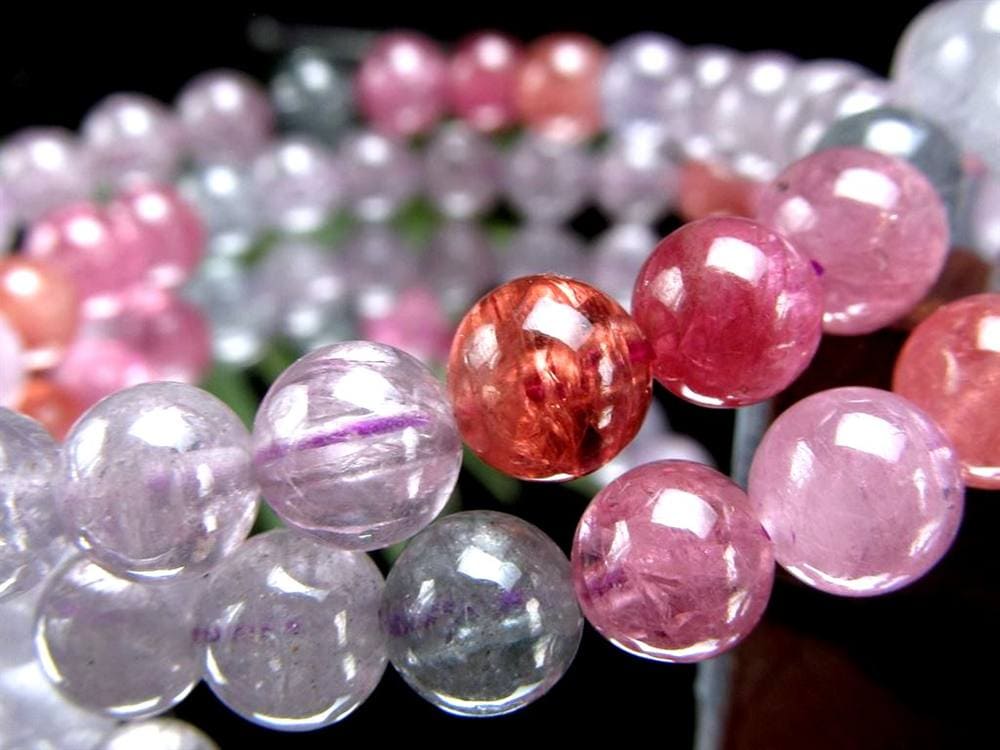 カラースピネル MIXスピネル 尖晶石 ブレスレット 8月の誕生石