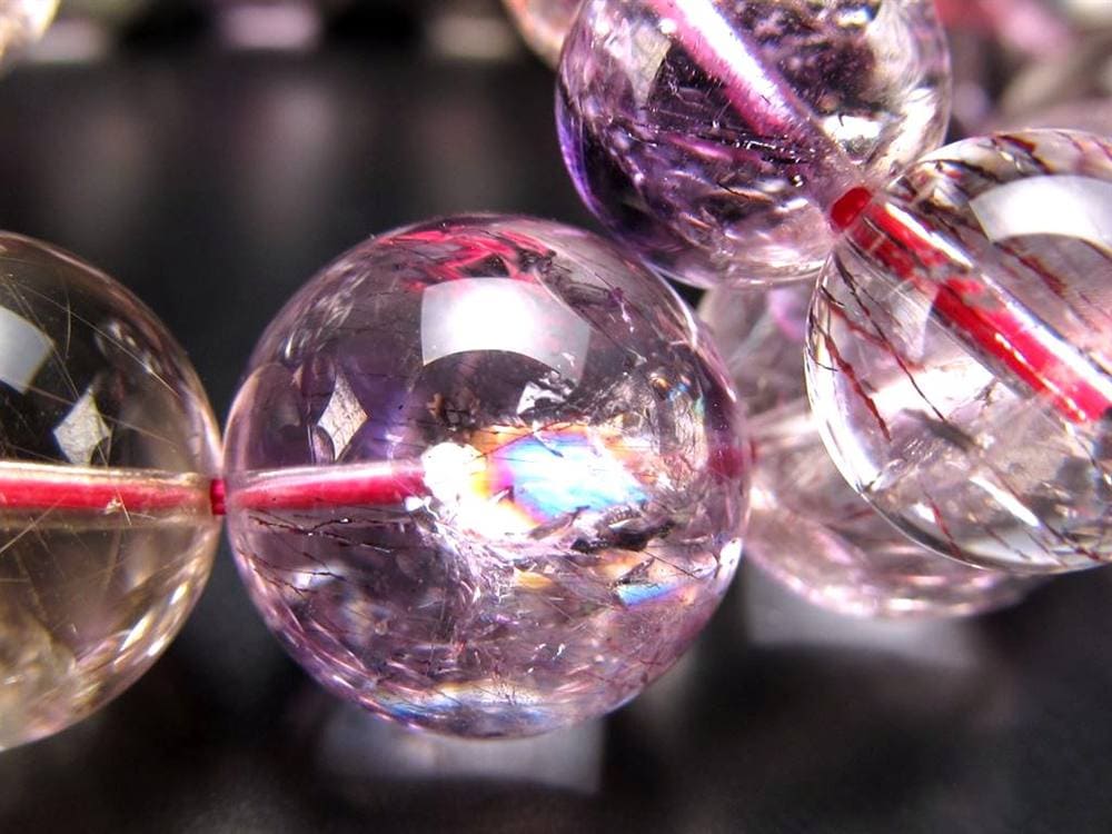 スーパーセブン ブレスレット ゲーサイト レピドクロサイト マルチカラー