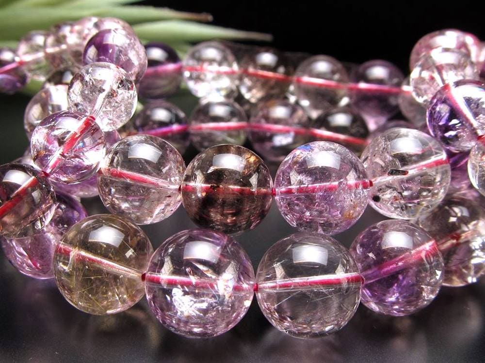 スーパーセブン ブレスレット ゲーサイト レピドクロサイト マルチカラー