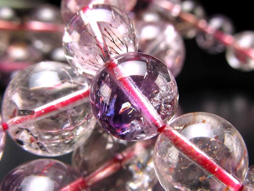 スーパーセブン ブレスレット ゲーサイト レピドクロサイト マルチカラー