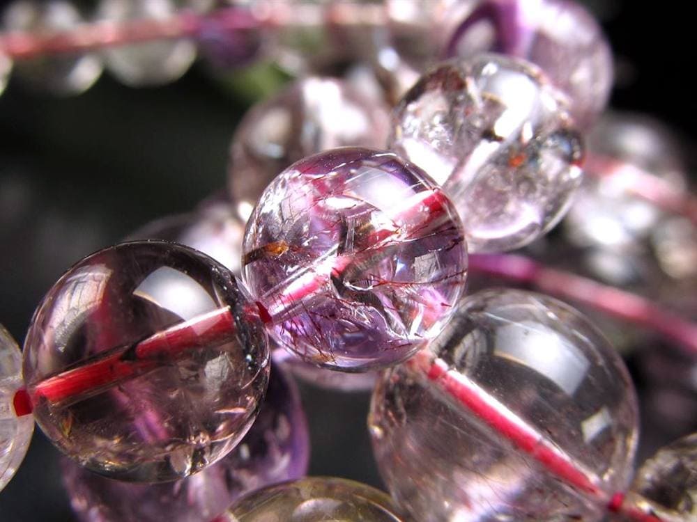 スーパーセブン ブレスレット ゲーサイト レピドクロサイト マルチカラー