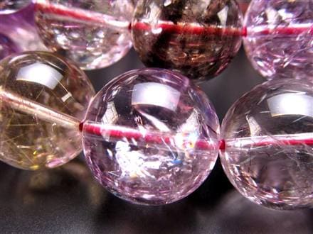 スーパーセブン ブレスレット ゲーサイト レピドクロサイト マルチカラー